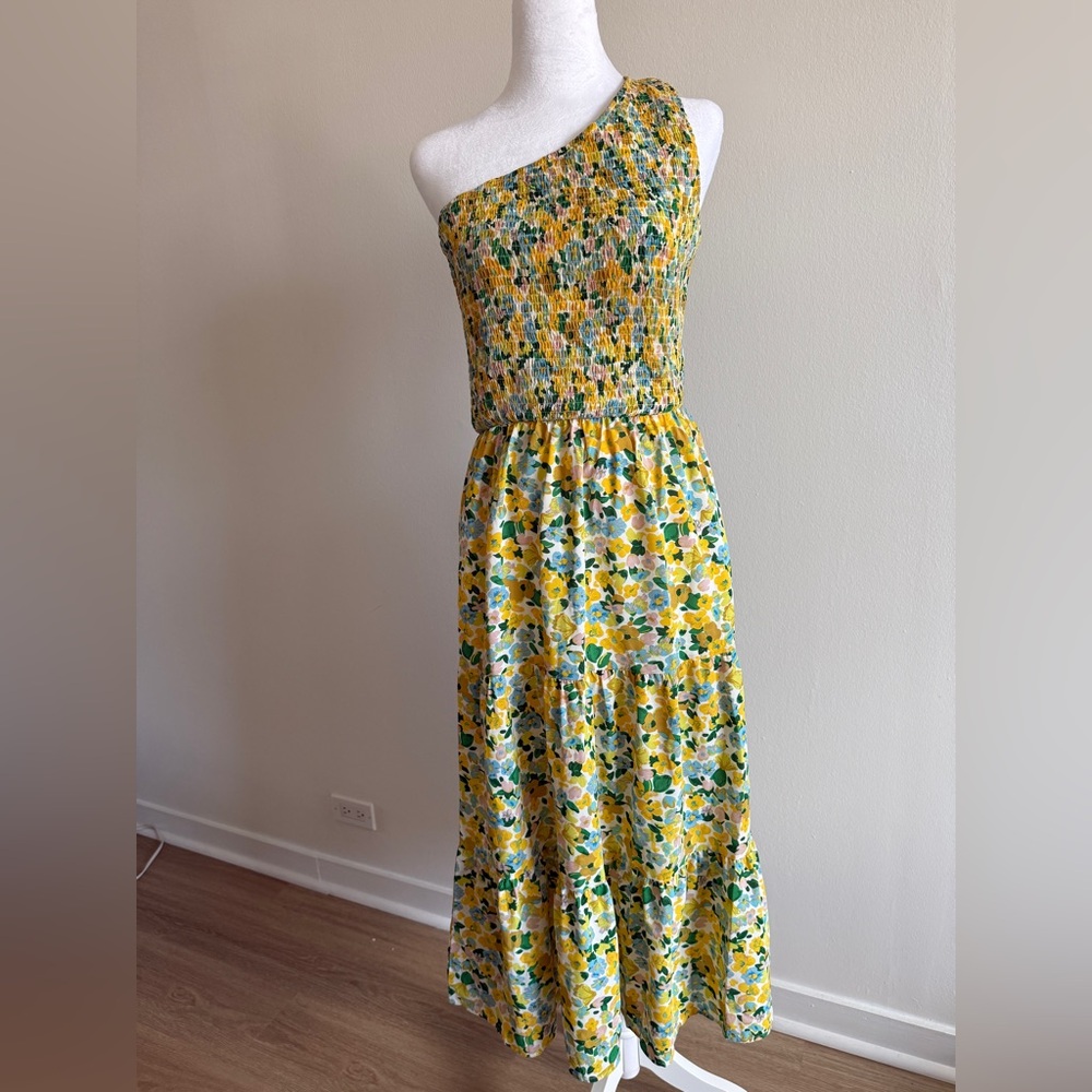 Floral One-Shoulder Dress